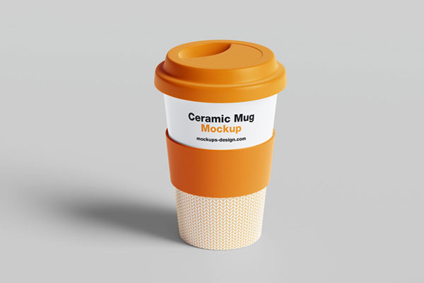 5 Showcases of Mug Mockup with Rubber Band FREE PSD
