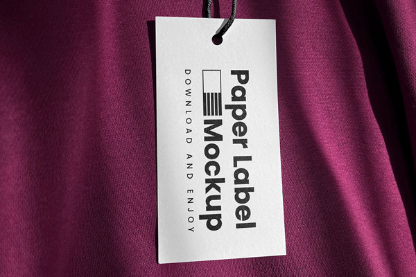 Facing Showcase of Label on Hoodie Mockup FREE PSD