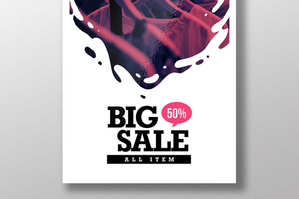 Modern Smooth Retail Poster Template FREE PSD