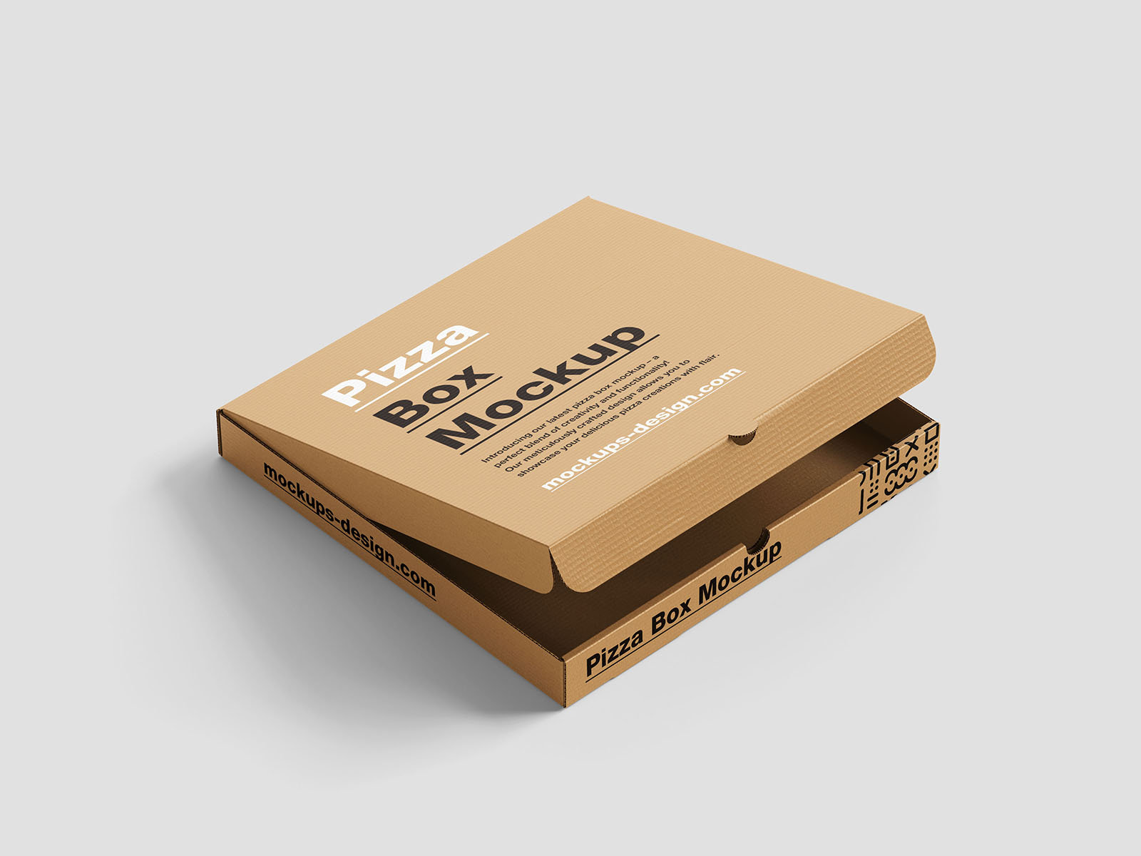 Pizza Box Mockup in 5 Shots FREE PSD