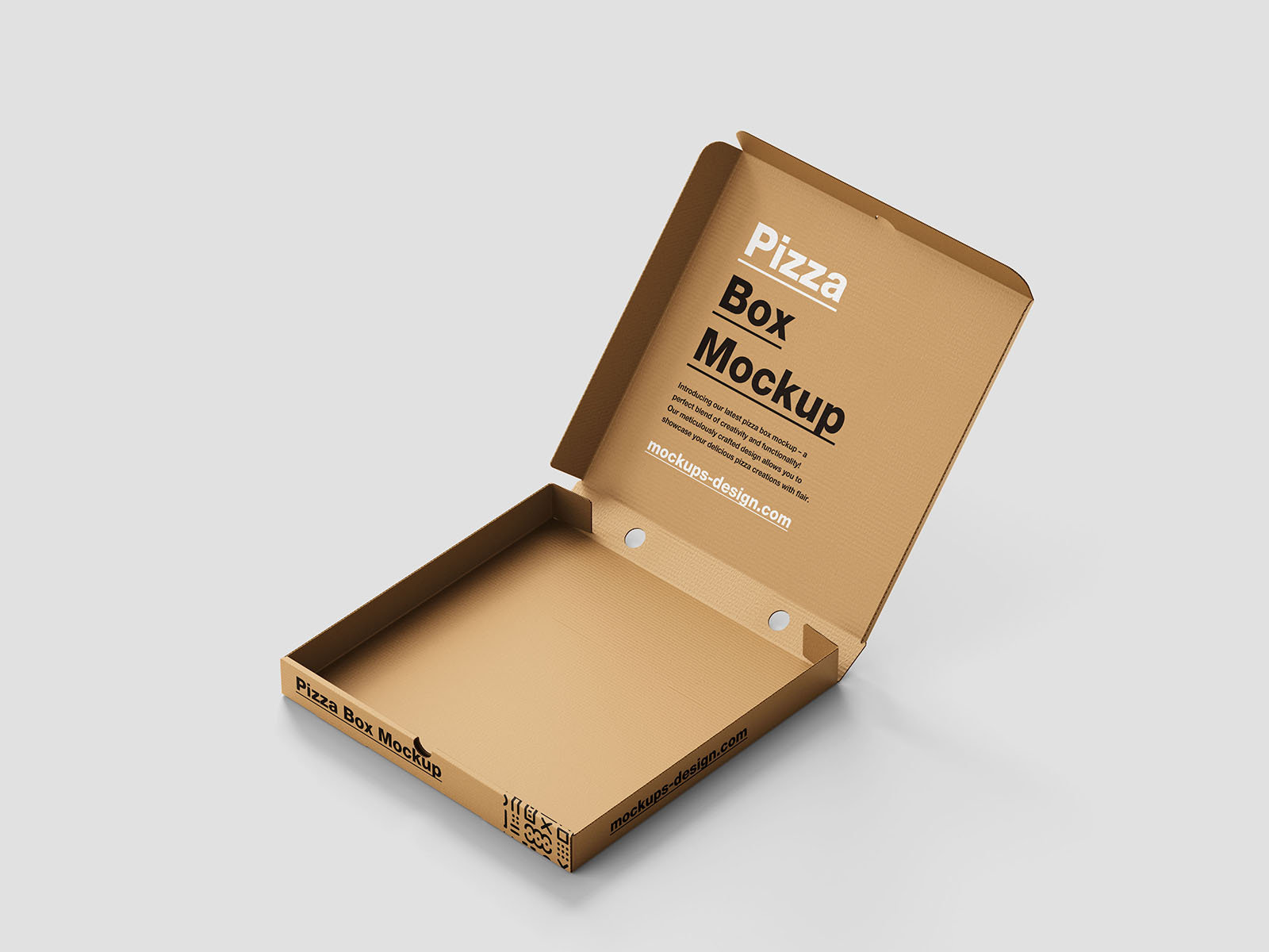 Pizza Box Mockup in 5 Shots FREE PSD
