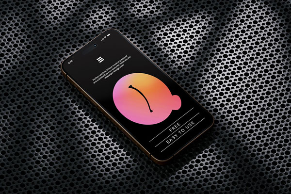 3 Shots of Smartphone Mockup on Plastic Background FREE PSD