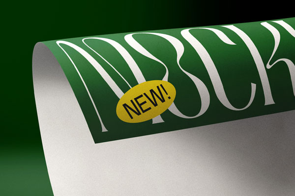 Close-up Shot Paper Mockup in Front View FREE PSD