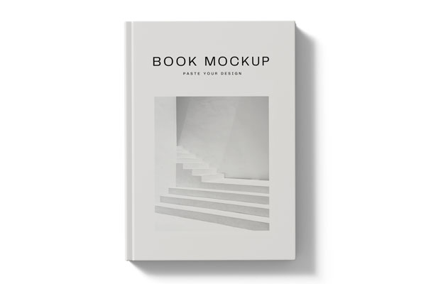 Hardcover Book Mockup in Top View FREE PSD