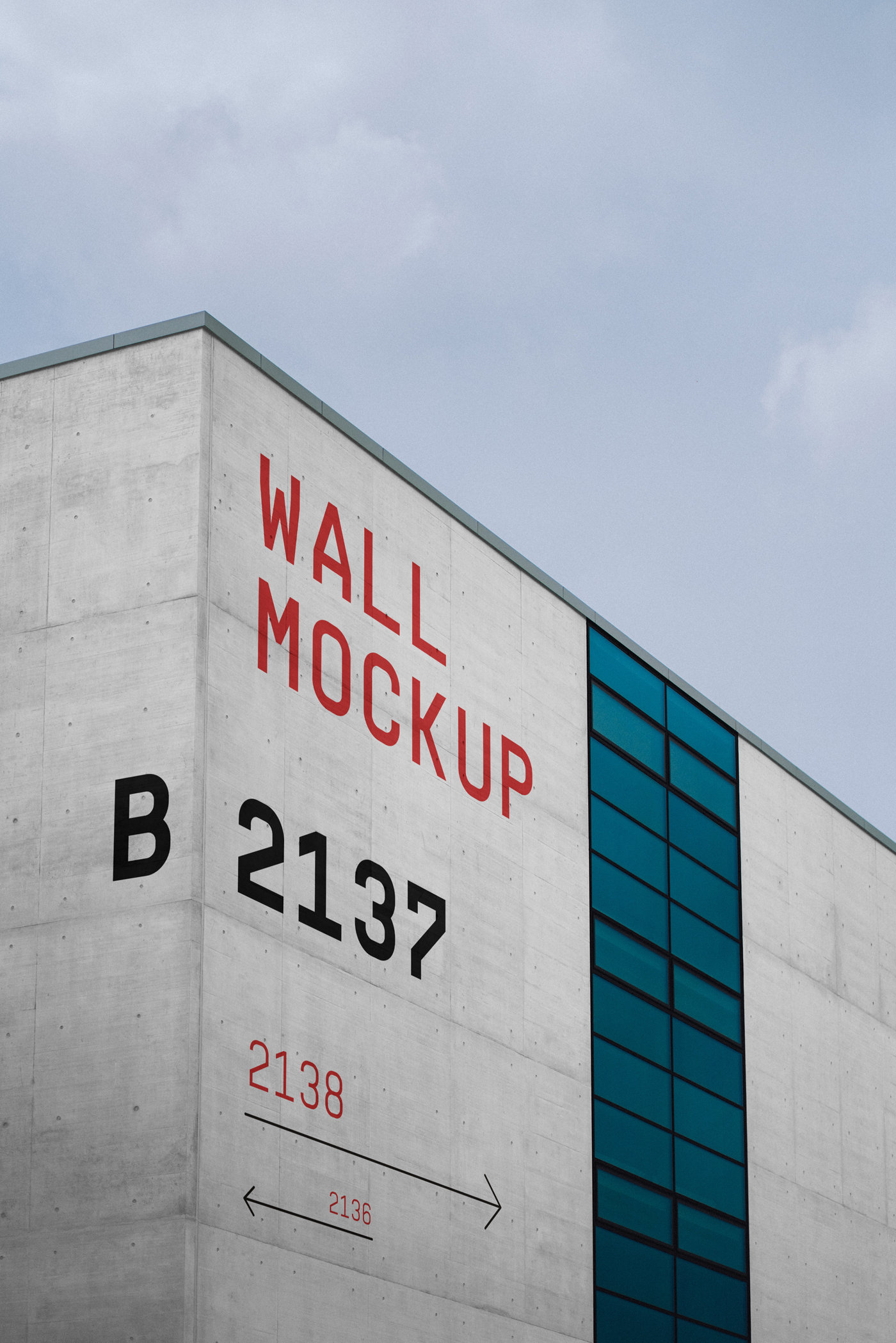 Perspective View of Building Facade Mockup FREE PSD