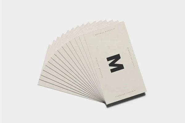Top Sight of Business Card Mockup FREE PSD