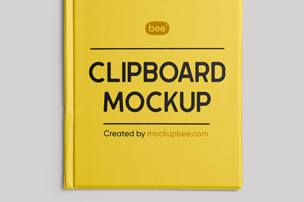 Top View Closed Clipboard Mockup FREE PSD