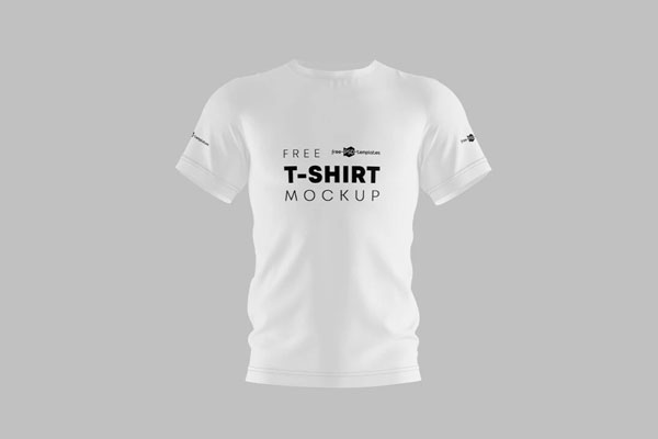 3 Sights of White Men's T-Shirt Mockup FREE PSD