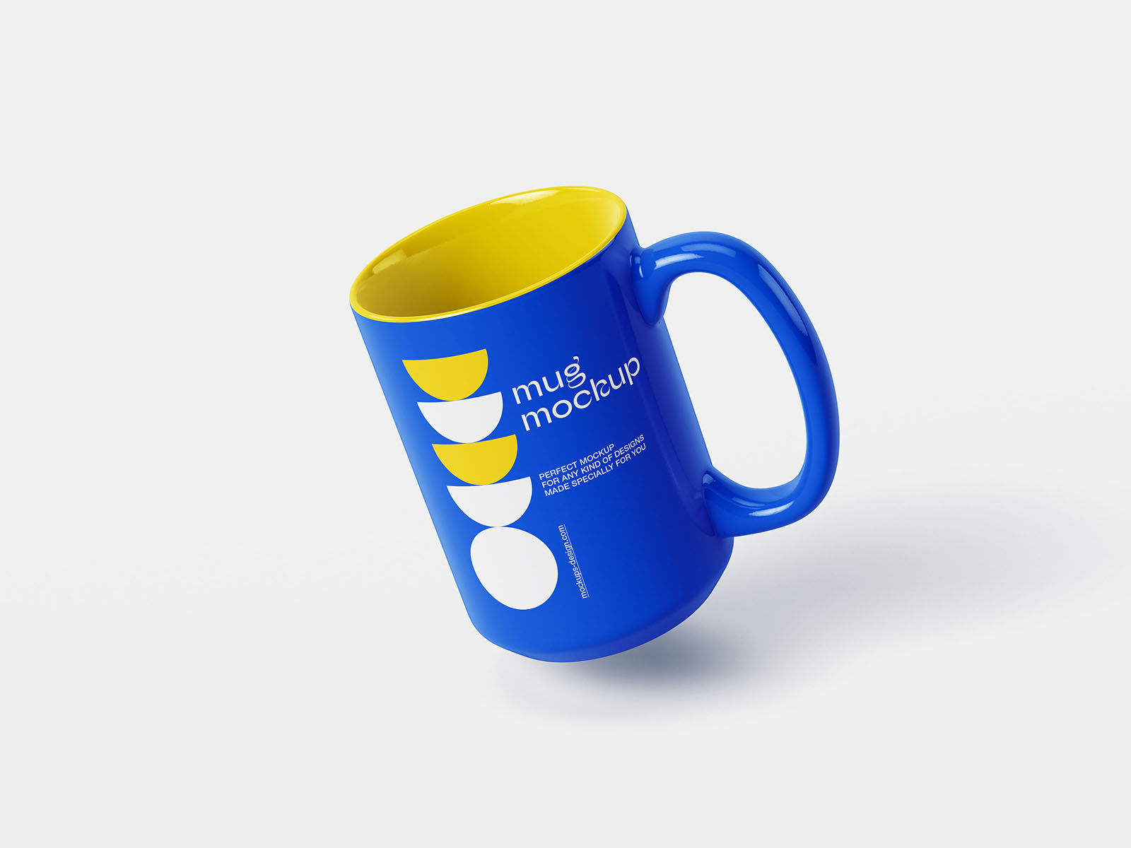 4 Shots of Large Coffee Mug Mockup FREE PSD