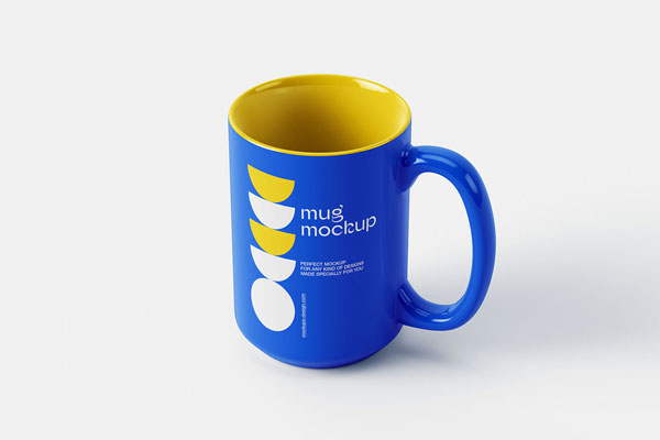 4 Shots of Large Coffee Mug Mockup FREE PSD