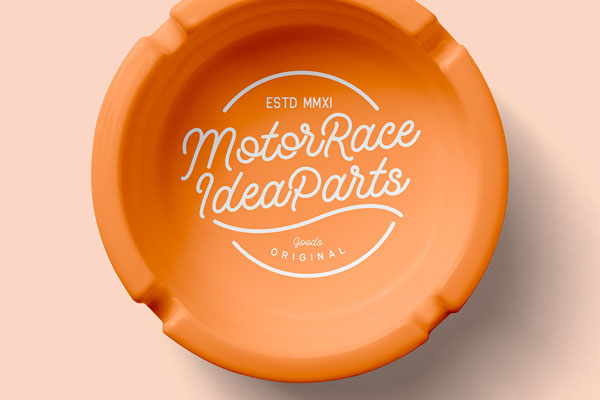 Ashtray Mockup in Top View FREE PSD