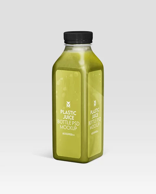 Free Juice Bottle Mockups PSD Template