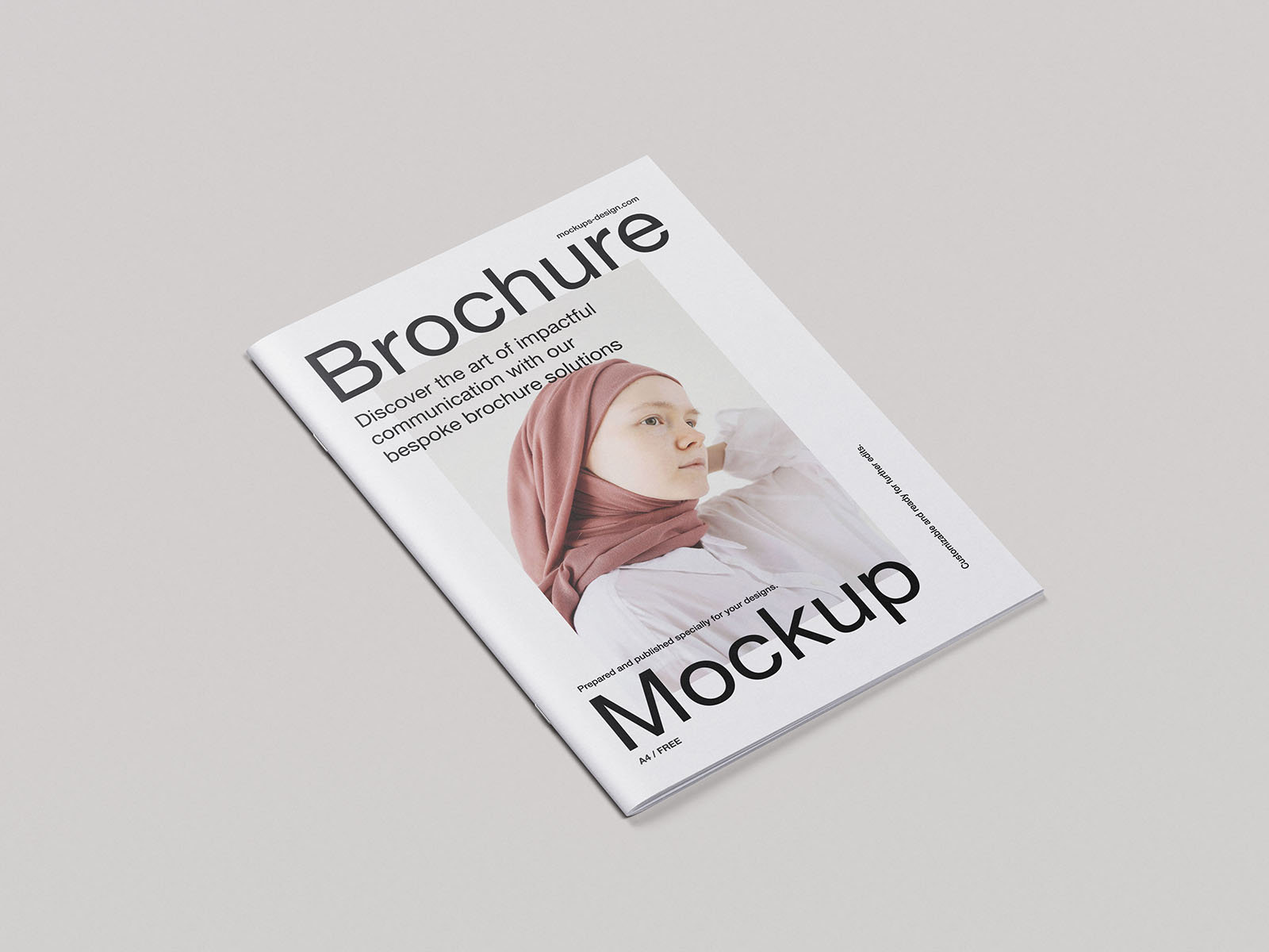 Mockup Bundle with 8 Close-up Shots of A4 Brochure FREE PSD