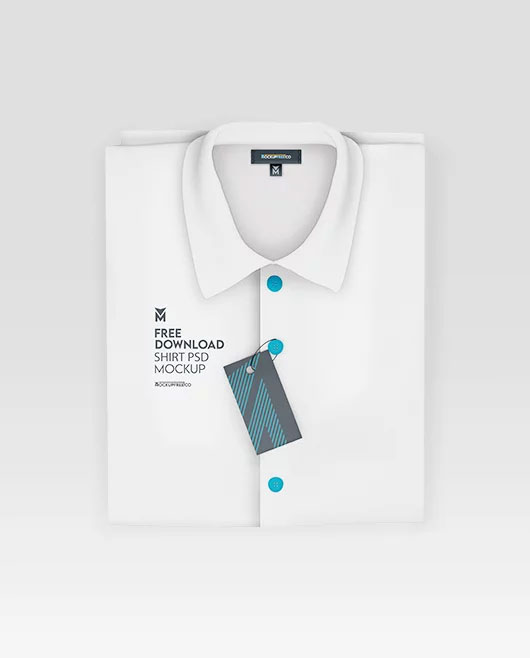 Free White Shirt Mockup PSD Template