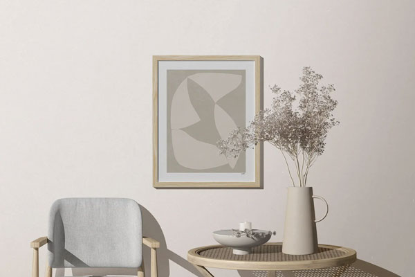 Free Front Scene of Frame Mockup on Wall PSD Template