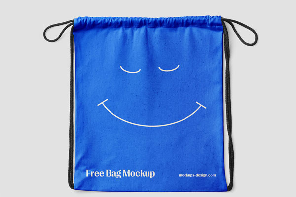 Free Front Sight of Linen Bag Mockup PSD Template