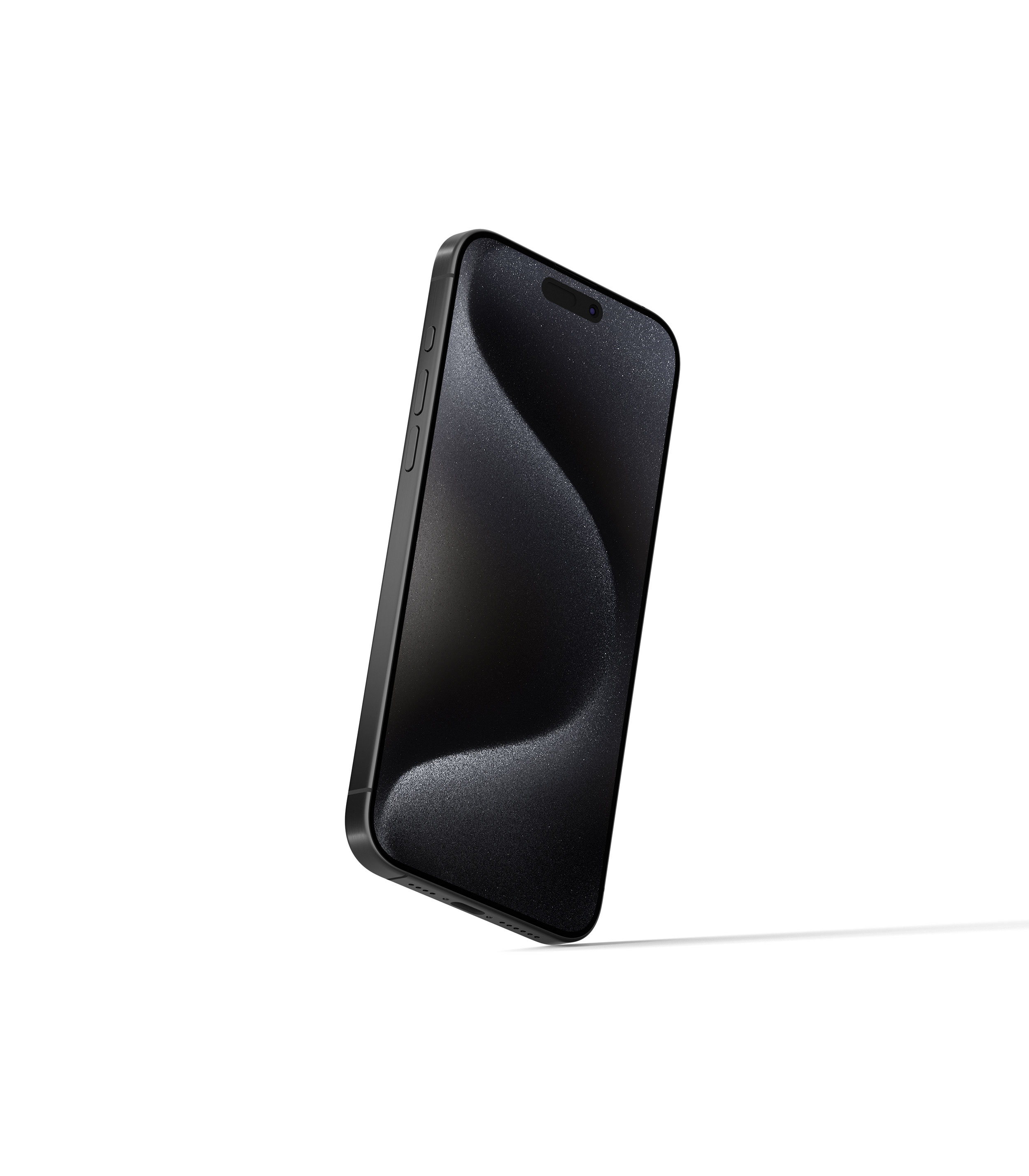 Free Perspective Sight of iPhone 15 Pro Mockup PSD Template