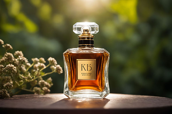 Free Outdoor Perfume Bottle Mockup PSD Template