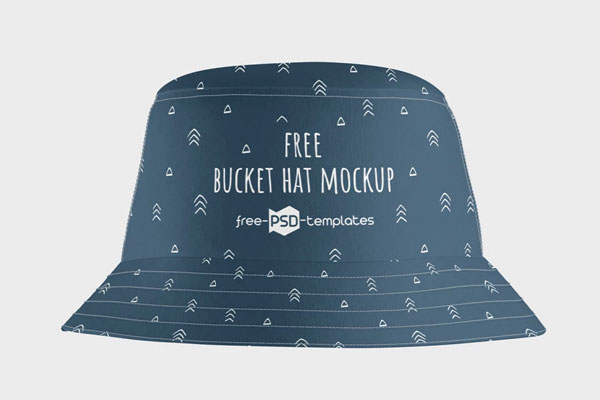 Free 3 Shots of Bucket Hat Mockup PSD Template