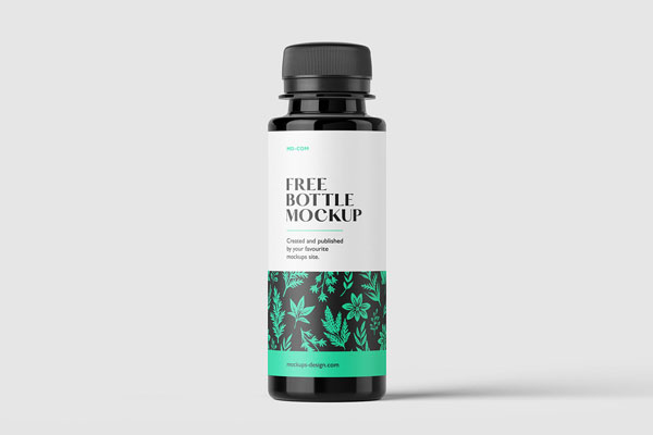 Free 4 Showcases of Thin Plastic Bottles Mockup PSD Template