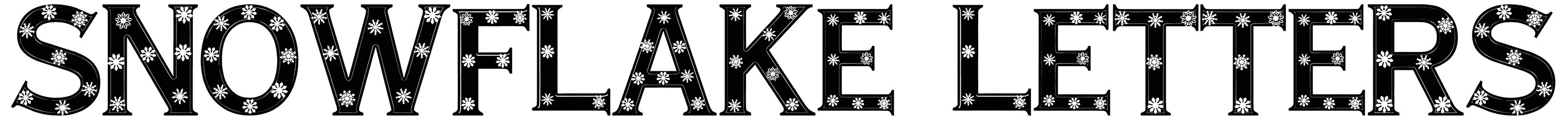 Snowflake Letters Font