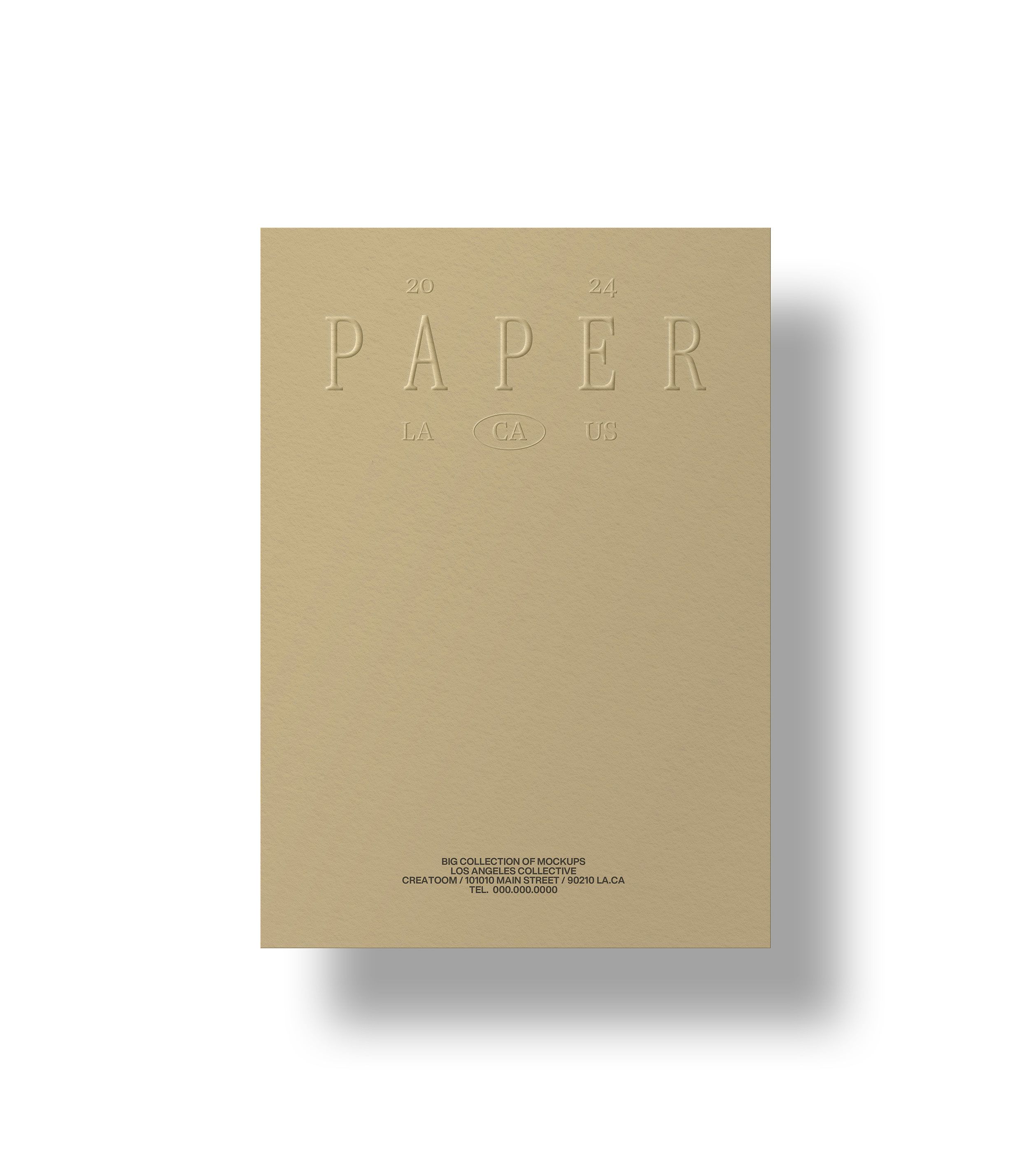 Free Universal Paper Mockup in Facing View PSD Template