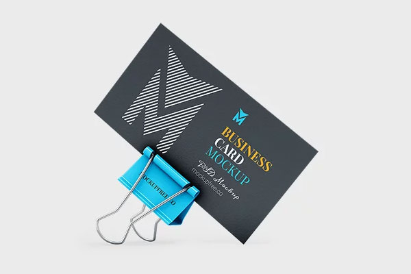 Free 3 Sights of Business Card Mockup PSD Template