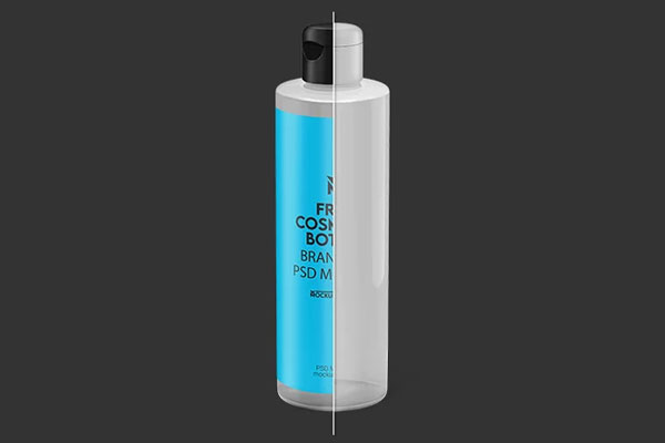Free 3 Sights of Cosmetic Bottle Mockup PSD Template