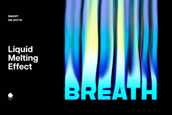 Free Smeared Liquid Melting Text Effect / Logo Mockup PSD Template