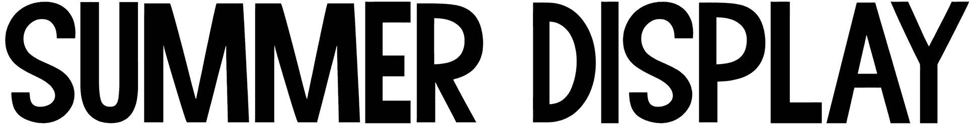 Summer Display Font