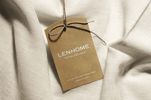 Free Craft Apparel Tag Mockup PSD Template