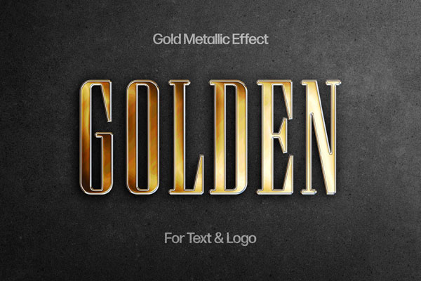 3D Gold Text Effect Free Download Resource Boy