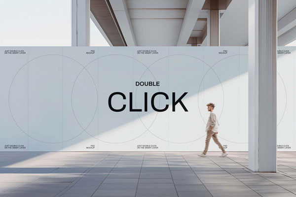 Free Outdoor Wallscape Advertising Billboard Mockup PSD Template