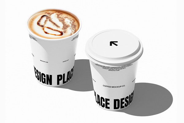 Free Take Away Coffee Cup Mockup PSD Template