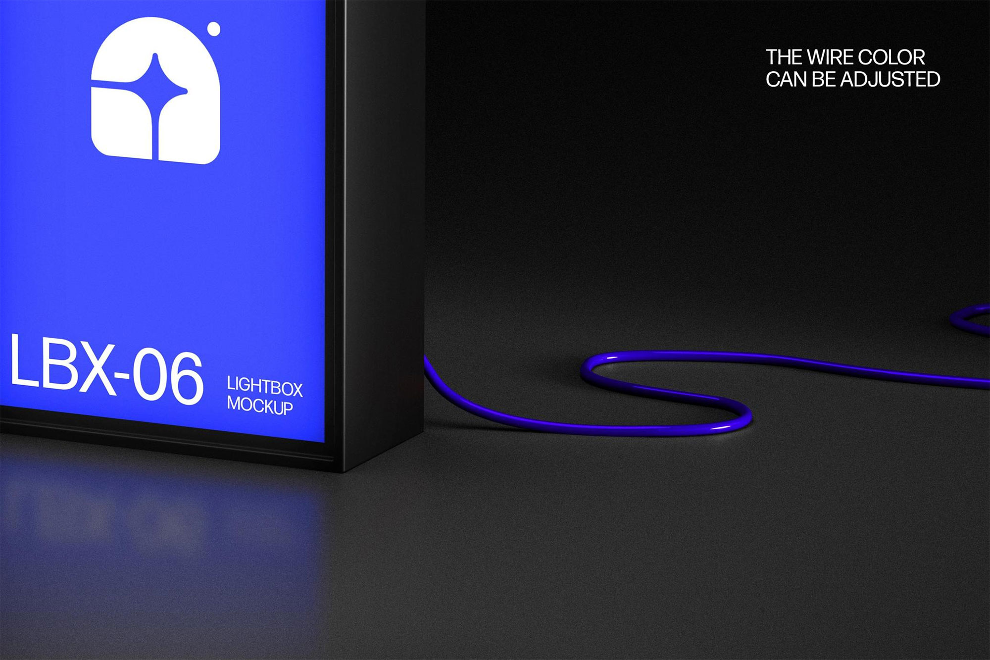 Free Vertical Lightbox Signage Mockup PSD Template