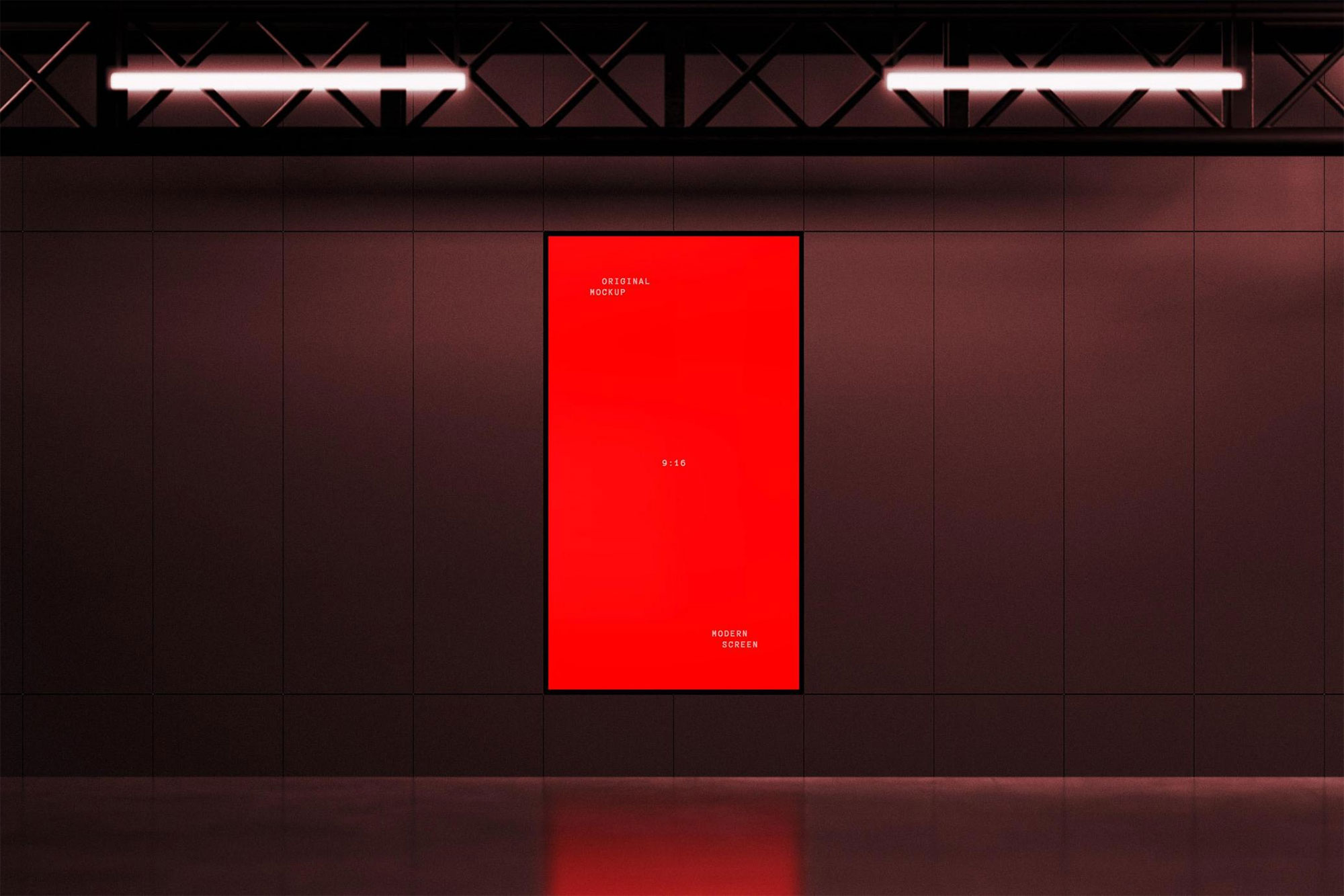 Vertical Screen Display Mockup Free Download | Resource Boy