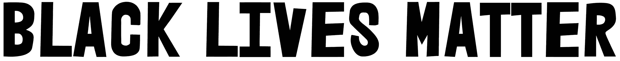 Black Lives Matter Font
