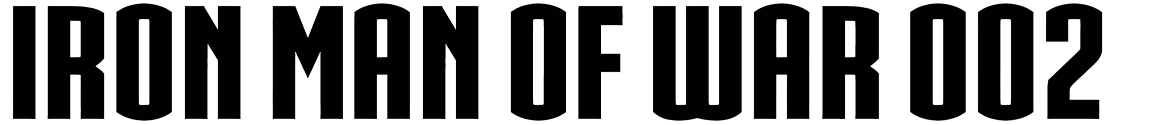 Iron Man Of War 002 NCV Font