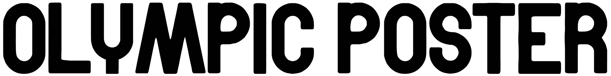 Olympic Poster Font