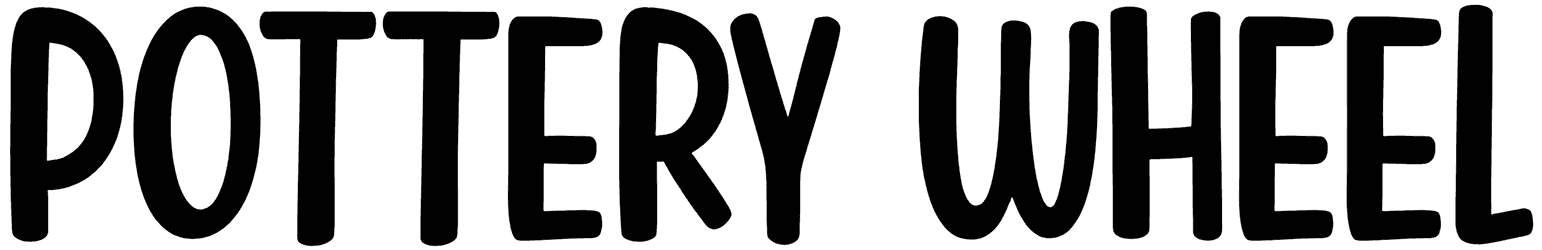 Pottery Wheel Font