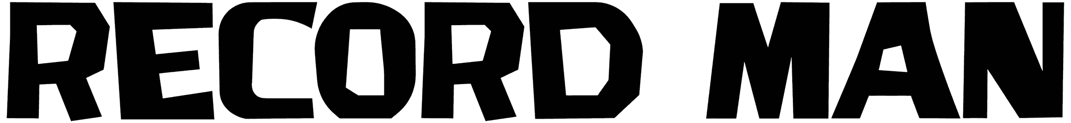 Record Man Font