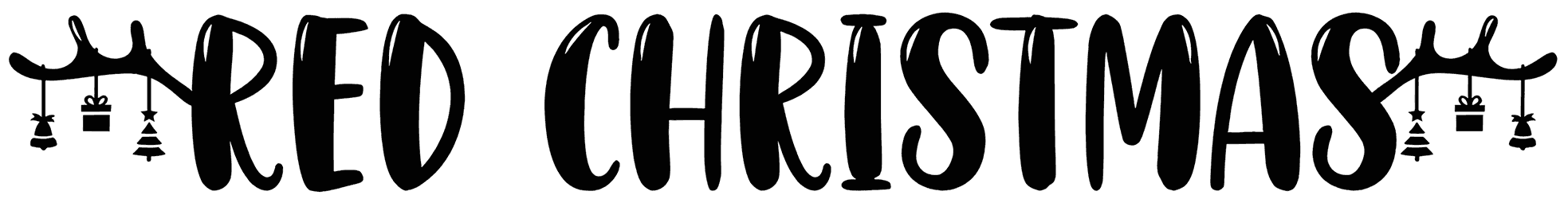 Red Christmas Font