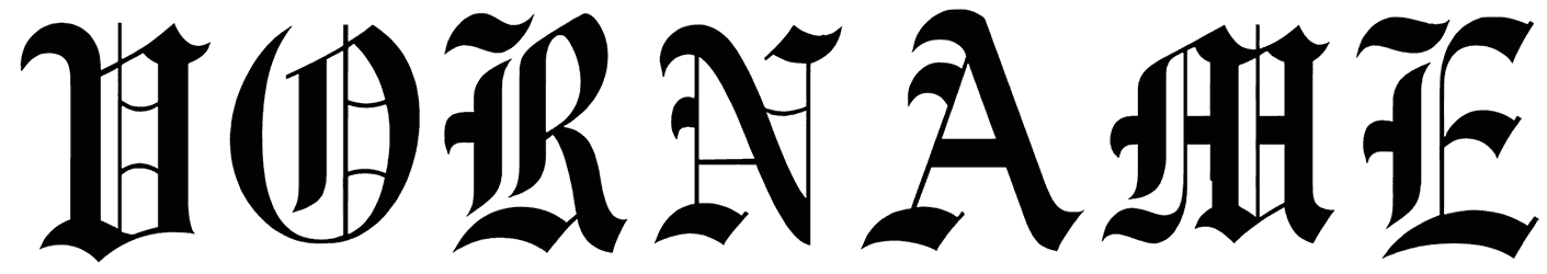 Vorname Font