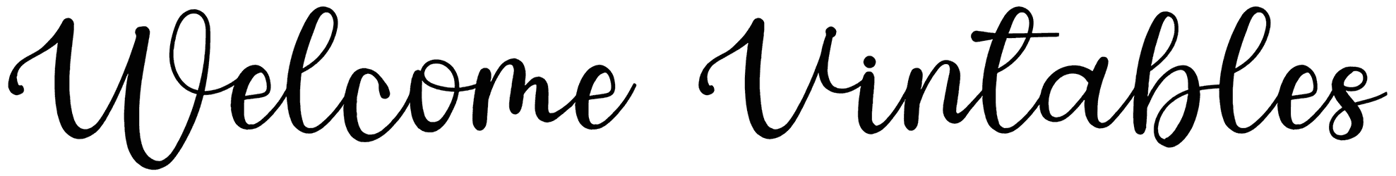Welcome Vintables Font