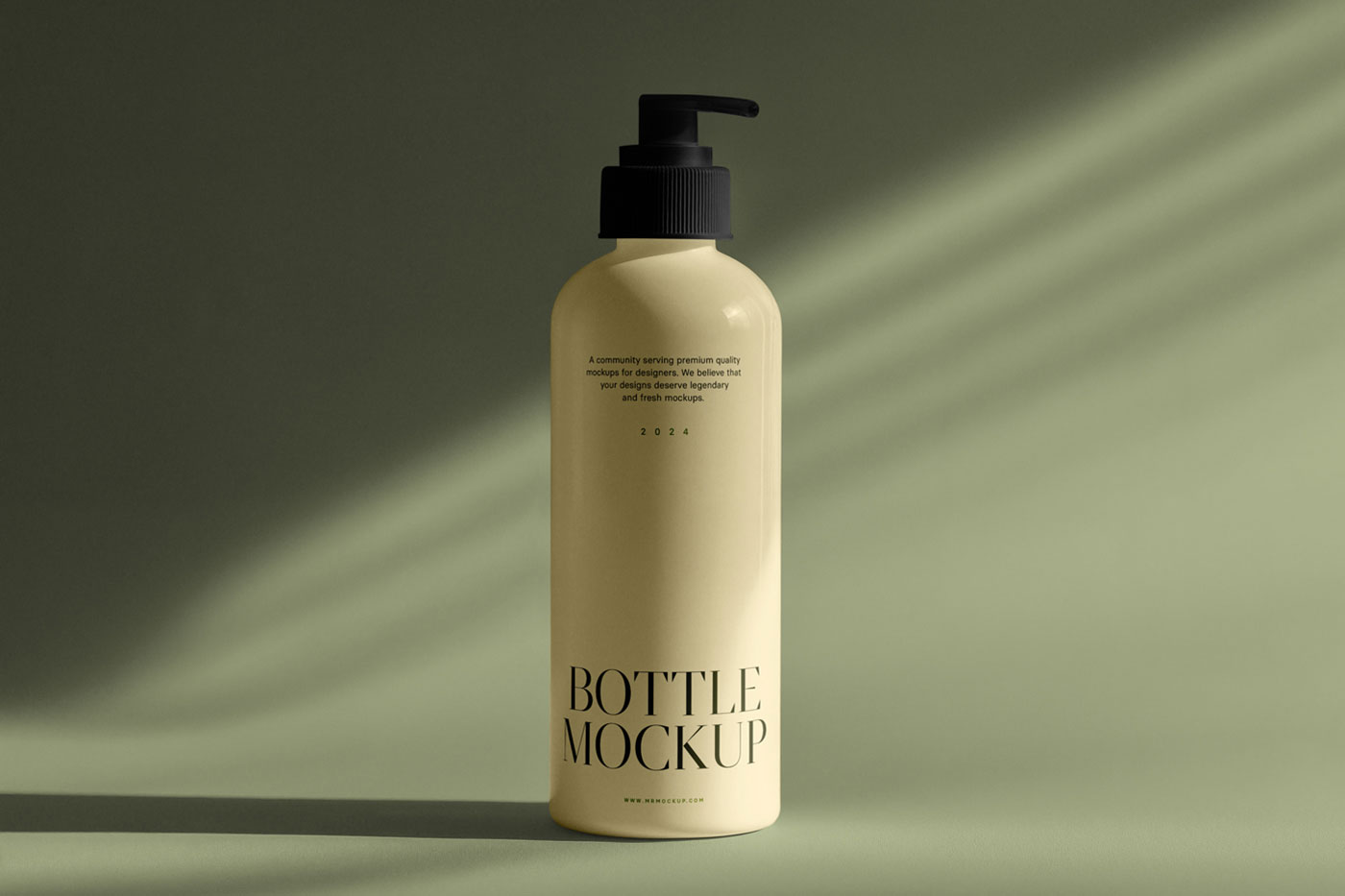 Free Big Bottle with Dispenser Mockup PSD Template