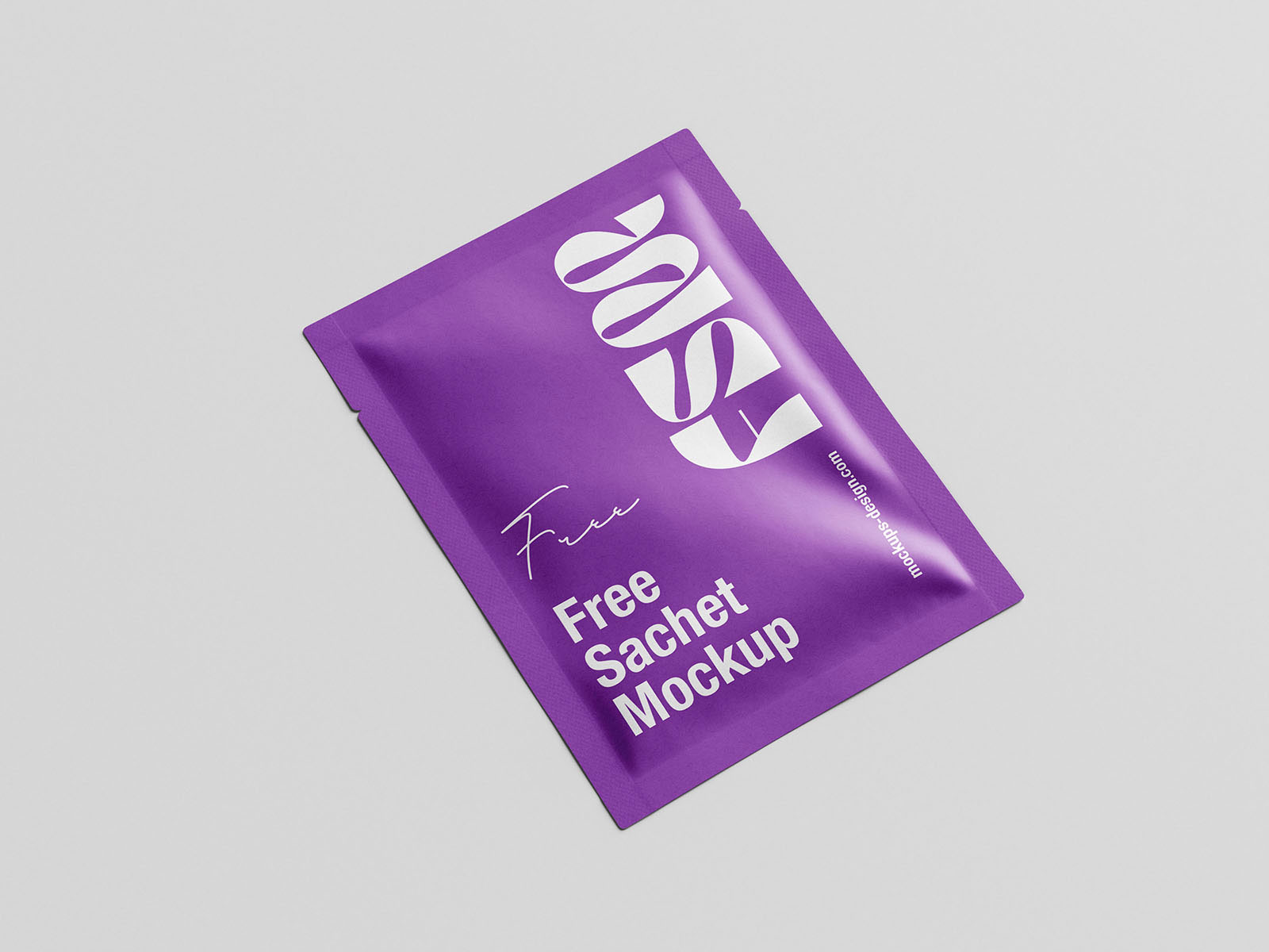 Free Cosmetic Sachet Mockup PSD Template