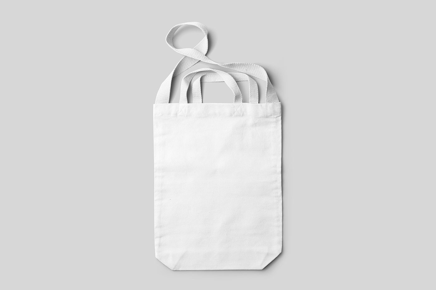 Free Double Handle Tote Bag Mockup PSD Template