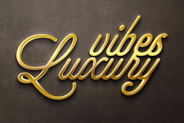 Free Golden Text Effect PSD Template