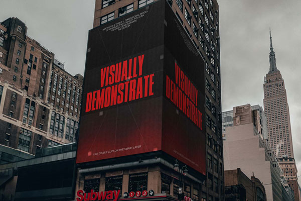 Free NYC Billboard Mockup PSD Template