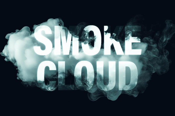 Free Smoke Text Effect PSD Template
